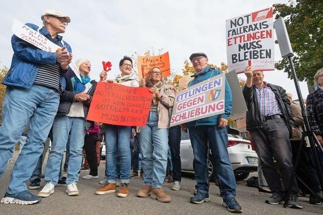 Protest gegen Schlieung von Notfallpraxen in Baden-Wrttemberg