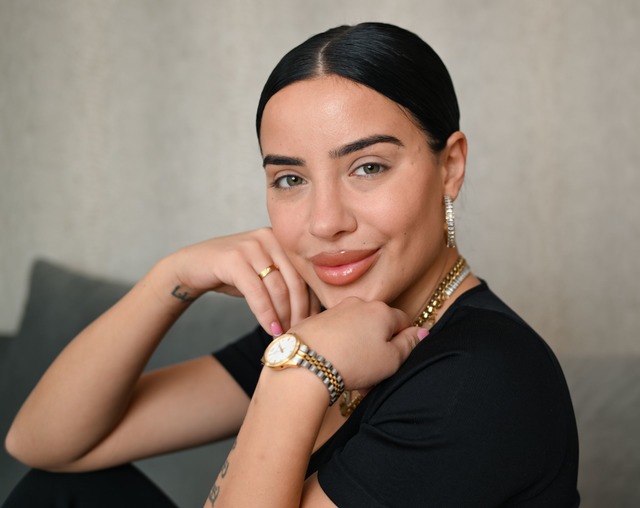 Reality-TV-Darstellerin und Influencerin: Leyla Lahouar.  | Foto: Arne Dedert/dpa