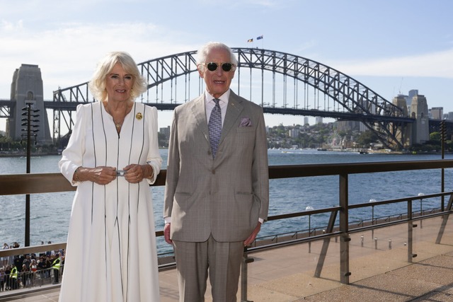 Charles und Camilla in Australien  | Foto: Mark Baker (dpa)