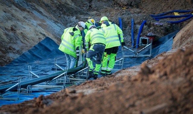 Nach der Abschaltung der Atomkraftwerk...f Windkraft aus dem Norden angewiesen.  | Foto: Focke Strangmann/dpa