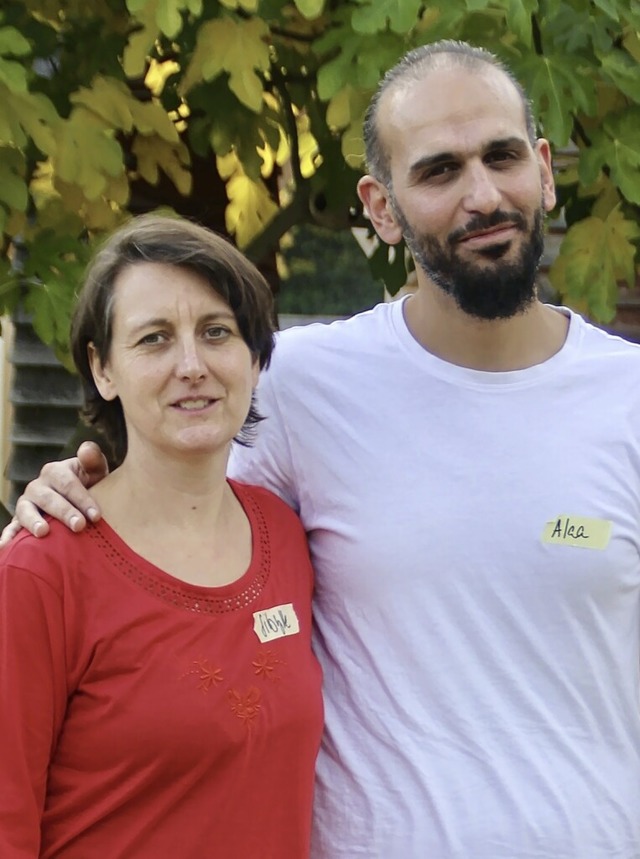 Sibylle Haupt und Alaa Al Saka sind seit acht Jahren ein Paar. | Foto: Erika Sieberts Sibylle Haupt und Alaa Al Saka sind seit acht Jahren ein Paar. | Foto: Erika Sieberts