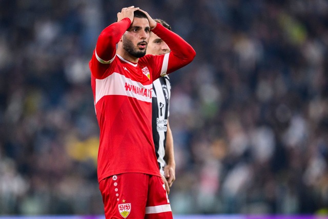 Sein Tor kurz nach der Pause wurde zur...enommen: VfB-St&uuml;rmer Deniz Undav.  | Foto: Tom Weller/dpa