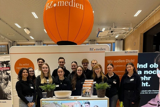 Das BZ-Azubi-Team der Job-Start-Brse  Waldkirch am BZ.medien-Stand.  | Foto: BZ