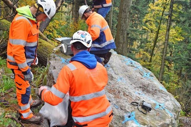 Fotos: So lief die erfolgreiche Felssprengung im Hllental