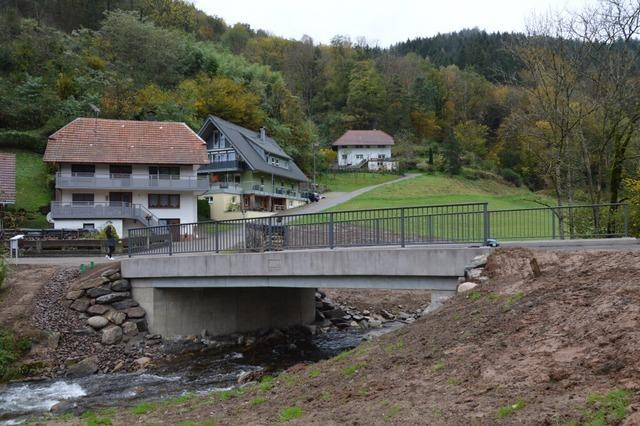 Die neue Vogtshofbrcke ist bereits die zwlfte, die in jngerer Zeit in Elzach/Oberprechtal neu gebaut wurde