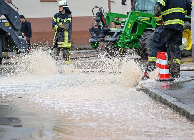 Die Feuerwehr in Heuweiler muss nach U...n in Heuweiler dieses Jahr aber nicht.  | Foto: Bernd Weibrod (dpa)