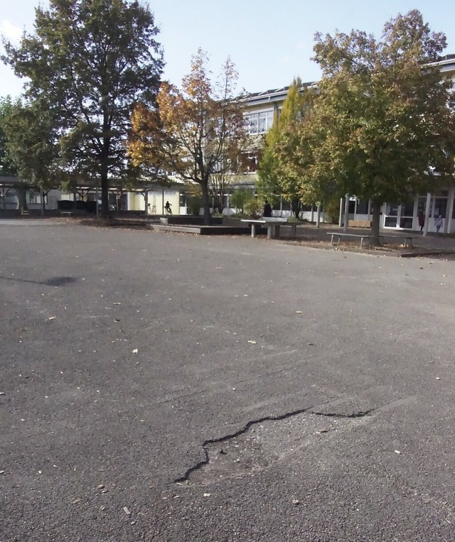 Der Schulhof in Weisweil soll endlich ...der gehen lieber auf den Spielplatz.    | Foto: Ilona Hge