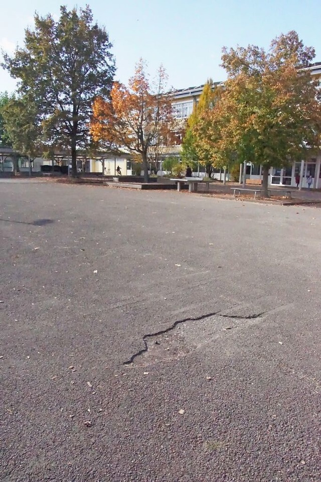 Der Schulhof in Weisweil soll endlich ...der gehen lieber auf den Spielplatz.    | Foto: Ilona Hge