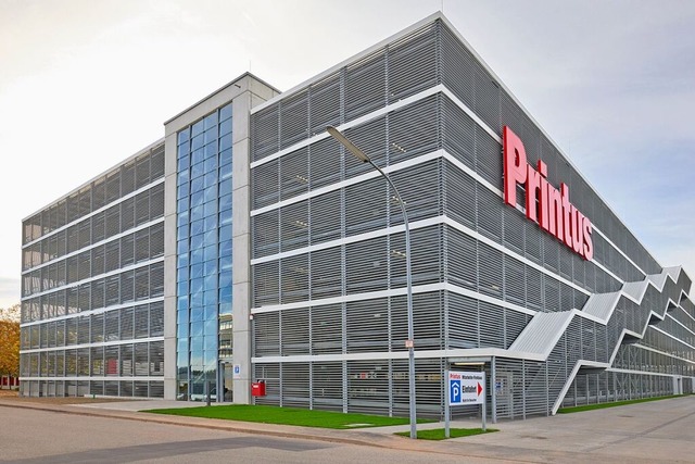 Das neue Printus-Parkhaus im Industriegebiet Elgersweier  | Foto: Grafikteam GmbH