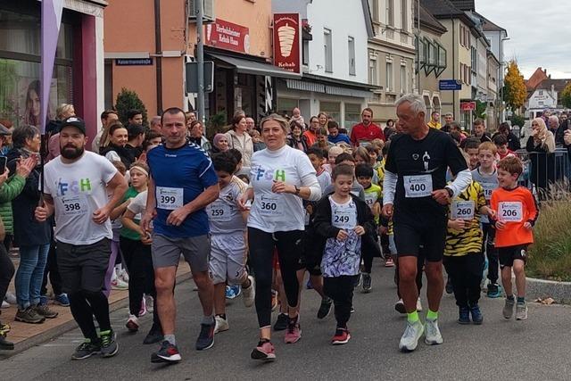 Beim Sponsorenlauf in Herbolzheim absolvierten die Schler rekordverdchtige 4122 Runden