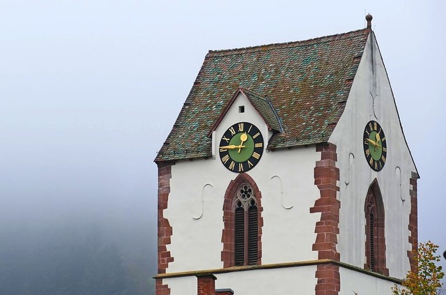 Viertel vor eins zeigt die Uhr der Sch...nende werden die Zeiger zurckgedreht.  | Foto: Annegret Motzke