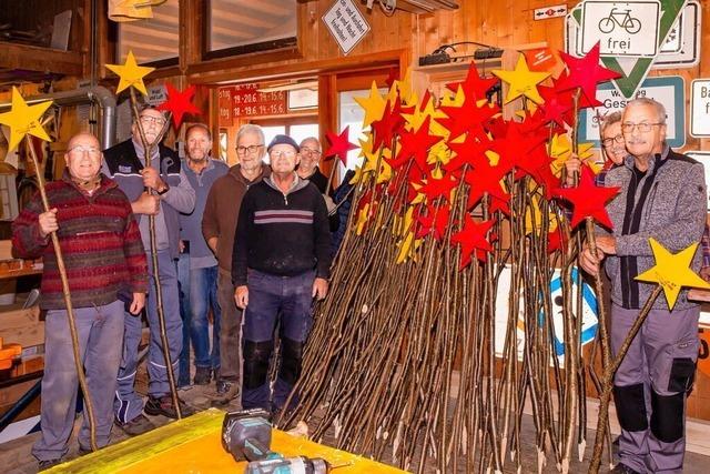 1000 Sterne als Dekoration fr Grafenhausen – und ein guter Zweck