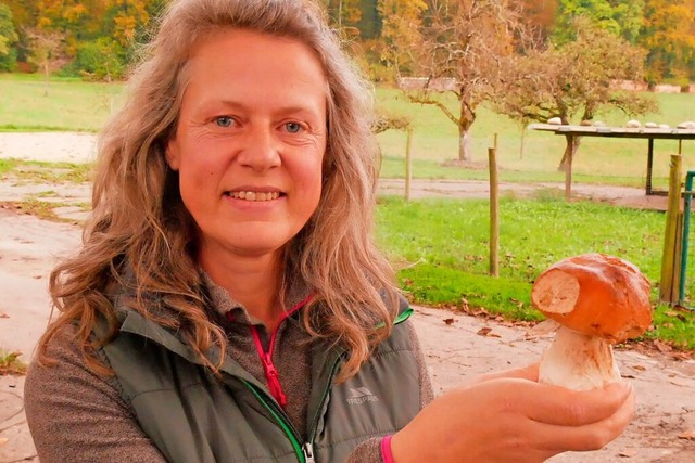 Claudia Hartung ist seit 2017  ehrenamtlich  als Pilzsachverstndige ttig.  | Foto: Heinz und Monika Vollmar