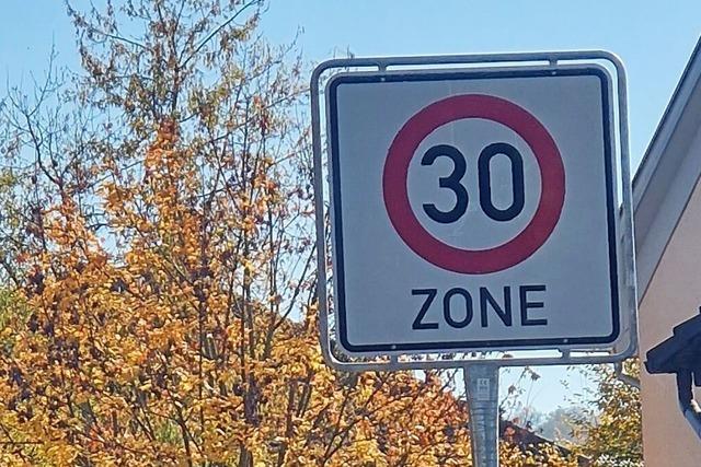 Tempo-30-Zone und neue Vorfahrtsregelung in der Ringsheimer Hauptstrae