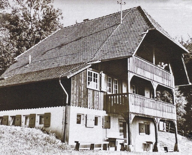 Die Lahrer Htte auf dem Geisberg im J...at sie sich bis heute nicht verndert.  | Foto: Privat