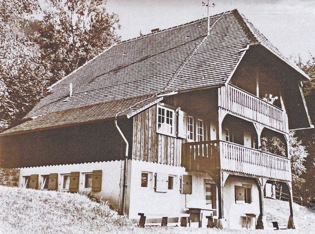 Die Lahrer Htte auf dem Geisberg im J...at sie sich bis heute nicht verndert.  | Foto: Privat