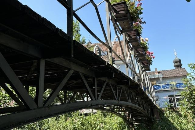 Eine Brcke in Staufen muss dringend neu gebaut werden