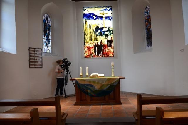 Rmminger Kirche mit dem  Glckler-Fenster kann im Winter nicht genutzt werden