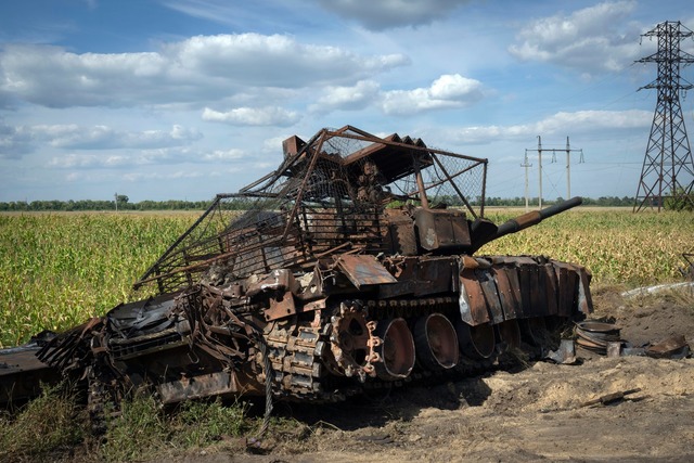 In der Region Kursk sollen mittlerweil...oldaten stationiert sein. (Archivbild)  | Foto: Uncredited/AP/dpa