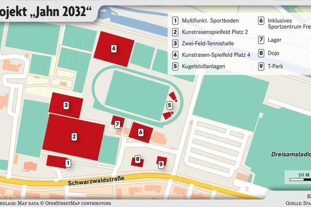 Freiburger PTSV will ber 14 Millionen Euro in sein Gelnde investieren – die Stadt bernimmt die Hlfte der Kosten