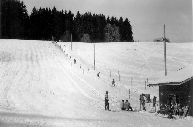 Der Skilift wurde immer gut angenommen.  | Foto: Sonja Niederer