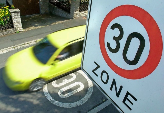 Durch nderungen des Straenverkehrsge...el fr die Einrichtung von 30er-Zonen.  | Foto: usage Germany only, Verwendung nur in Deutschland