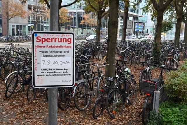 Nach der Rumung von Freiburger Radabstellpltzen: Hier gibt's das Velo zurck