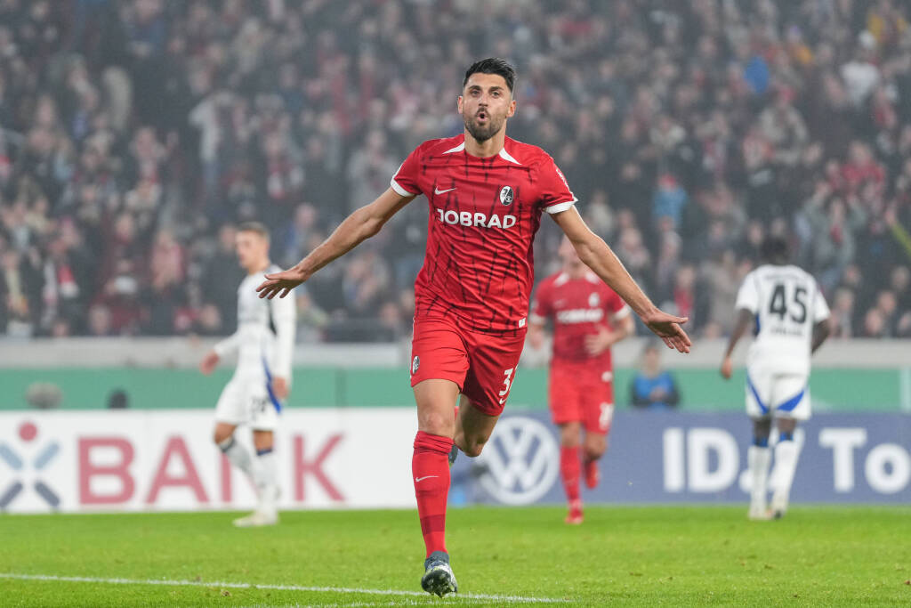 Der SC Freiburg muss im Pokalspiel gegen den Hamburger SV ran. Es wird ein Replay des DFB-Pokal-Halbfinales von 2022.