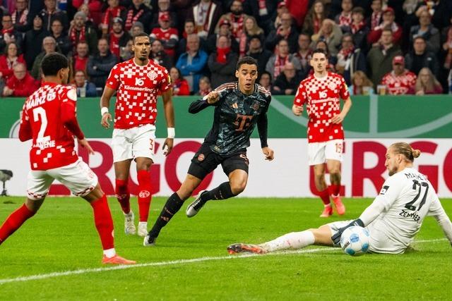 Musiala-Gala in Mainz: Bayern locker im Pokal-Achtelfinale