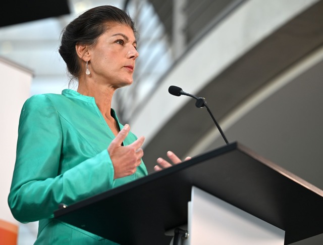 Sahra Wagenknecht ist mit dem Agieren ...&uuml;ringen unzufrieden. (Archivbild)  | Foto: Rabea Gruber/dpa