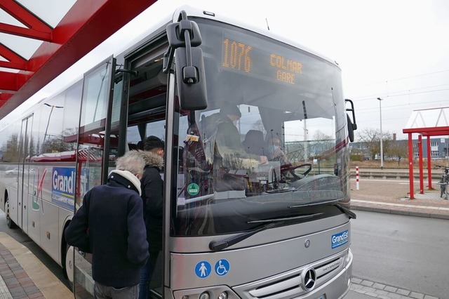 Gern gesehen am Breisacher Busbahnhof:...211; ein Schnellbus wrde 30 brauchen.  | Foto: Sattelberger