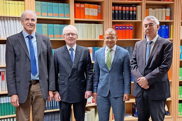 Die Kernmannschaft in der Lahrer Kanzl...genmeyer, Peter Korn und Armin Oswald.  | Foto: Wolfgang Beck