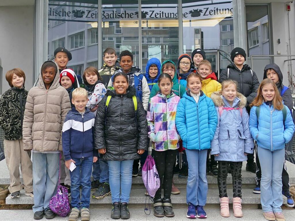 Klasse 4a der Anne-Frank-Schule Freiburg