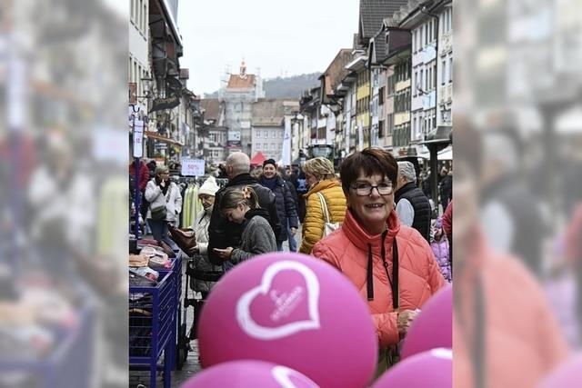 Die Waldshuter Kaiserstrae wird zum Dreschplatz