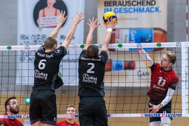 Volleyball-Derby in der dritten Liga eine berraschend einseitige Angelegenheit