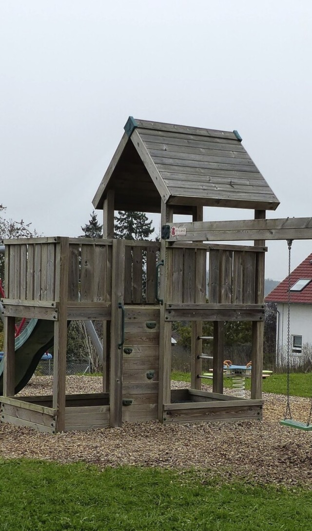 Beim Neubaugebiet wurde ein ansprechender Spielplatz gestaltet.  | Foto: suedkurier