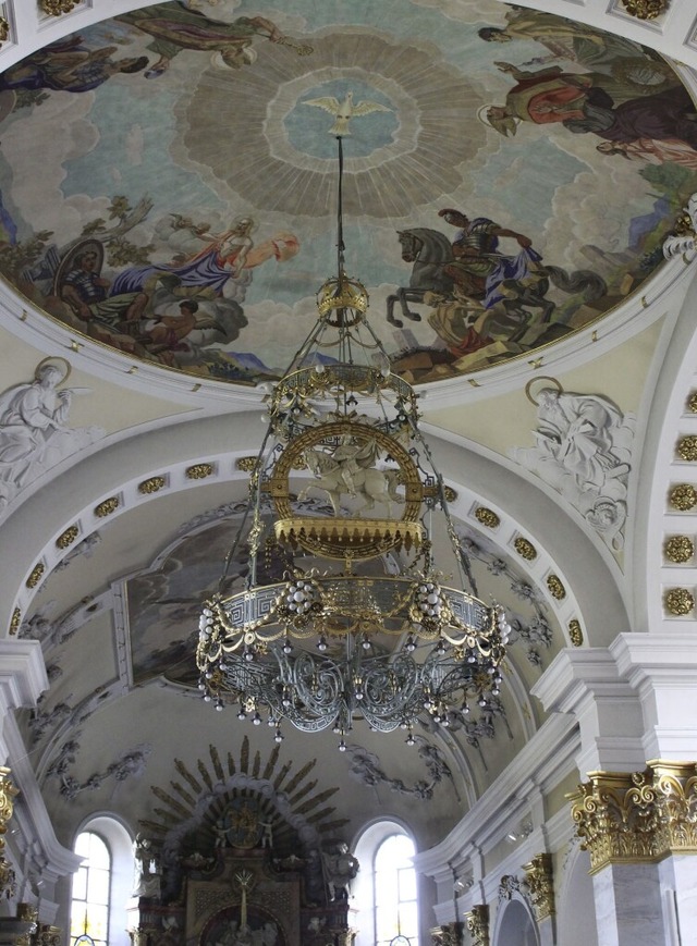 Vor 90 Jahren startete die Innenbemalung der Sankt-Martins-Kirche.  | Foto: Hansjrg Bader