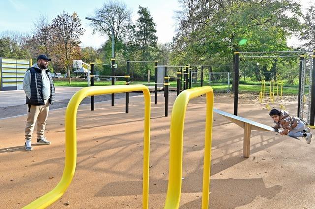 Freiburgs grte Calisthenics-Anlage steht jetzt im Dietenbachpark