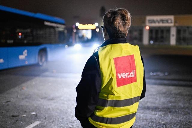 Verdi-Warnstreik stoppt viele Busse und Bahnen auch in Sdbaden