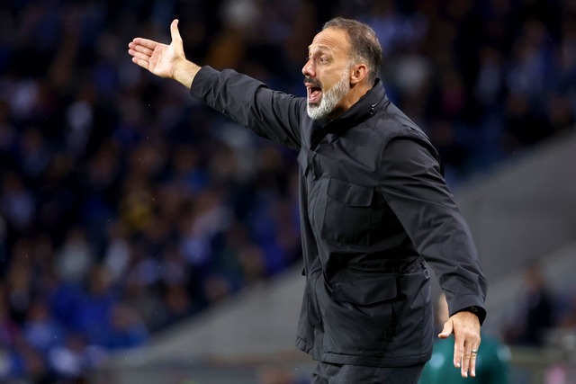 Hoffenheims Trainer Pellegrino Mataraz... der Europa League auf Olympique Lyon.  | Foto: Luis Vieira/AP