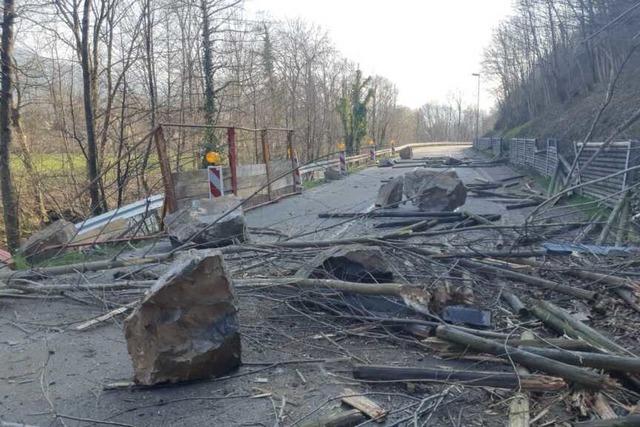 Felssturz bei Elzach zeigt Lcken in der Versicherung von Gemeinden gegen Unwetterschden