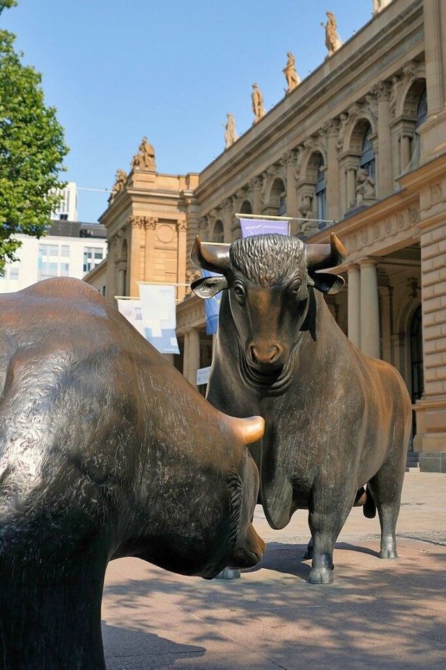 Sie sind ein Symbol der Brse: Bulle und Br.  | Foto: Holger Ullmann (Tourismus+Congress GmbH Frankfurt am Main)