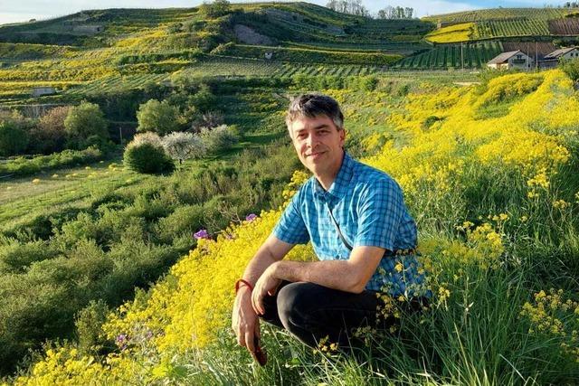 Der Biologe Reinhold Treiber aus Ihringen kann im eigenen Garten richtig abschalten