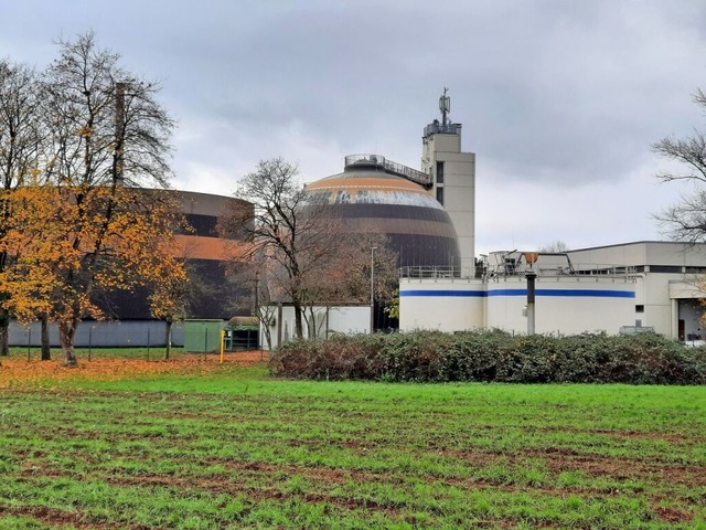 Die Klranlage Bndlegrund des Abwasse...r Alten Strae auf Gemarkung Haltingen  | Foto: Hannes Lauber