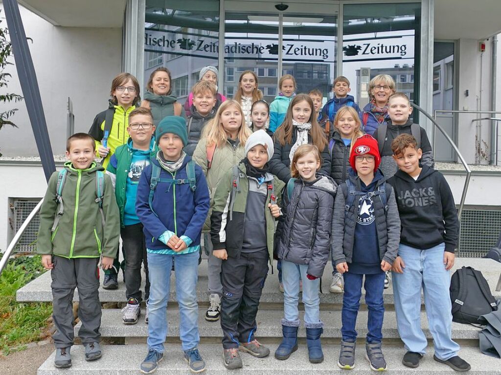 Klasse 4b der Wilhelm-Hildenbrand-Schule Vogtsburg