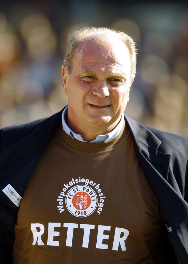 Ein Freund des FC St. Pauli: Uli Hoene&szlig;  | Foto: picture alliance / dpa