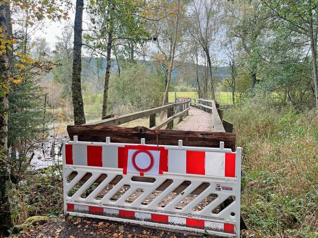 Die Holzbrcken am Seerundweg in Aha s...den &#8211; obwohl das Geld knapp ist.  | Foto: Lina Boegel