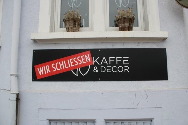 Teningen ist um ein gastronomisches Angebot rmer: Das "Kaffe & Decor" ist zu