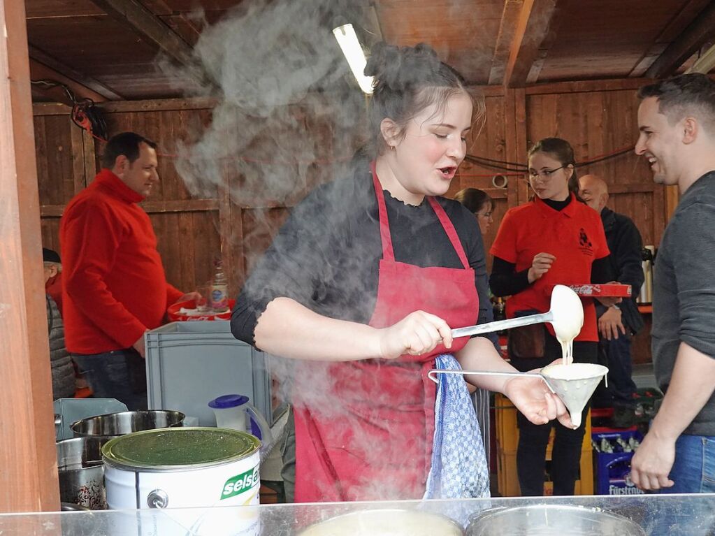 Nebel und gute Laune gab es beim Grwihler Martinimarkt