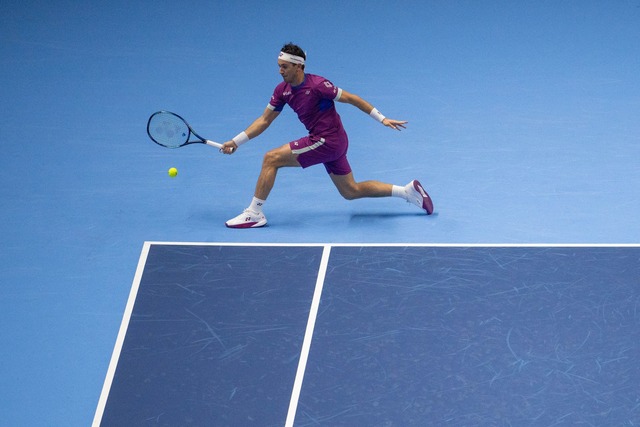 Casper Ruud schaffte mit einem Coup &u... einen Schritt in Richtung Halbfinale.  | Foto: Marco Alpozzi/LaPresse via ZUMA Press/dpa